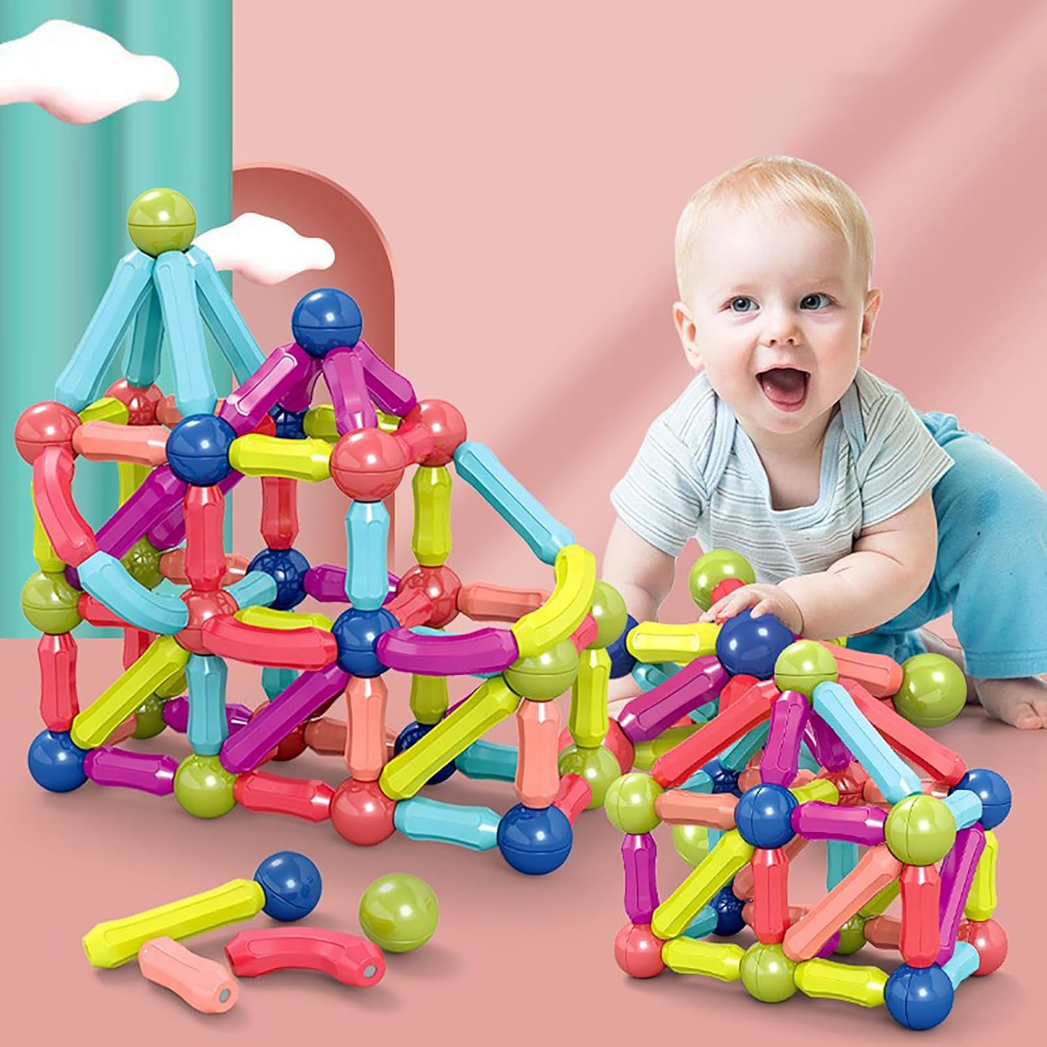 Bloques de Construccion Magneticos 72pcs