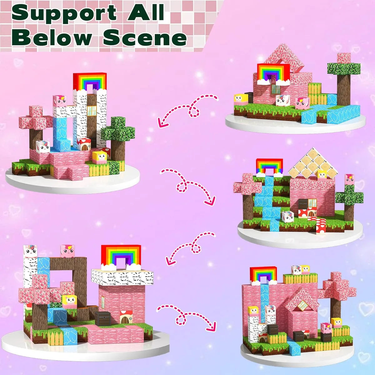 Cubos Magneticos Minecraft 100pcs
