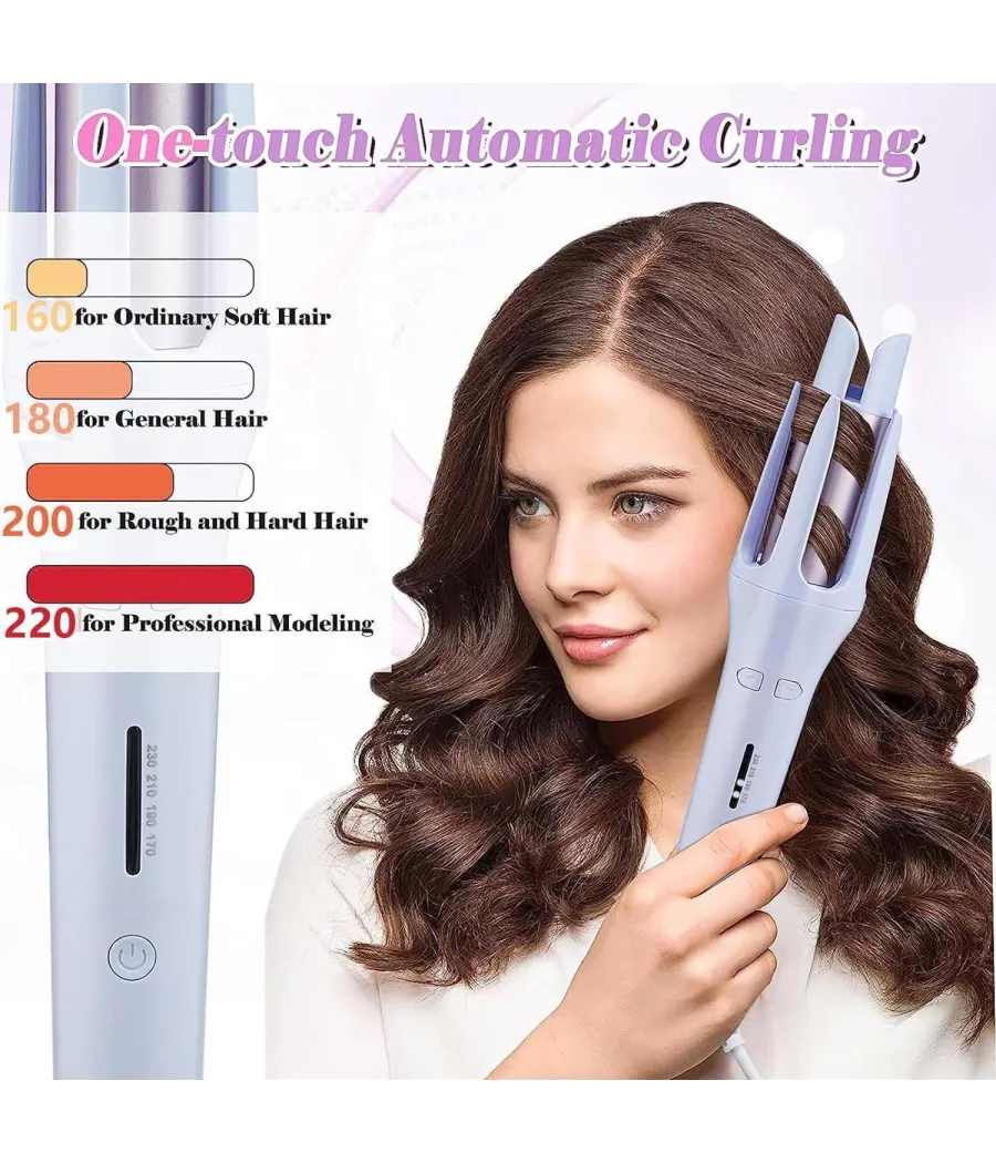 RIZADOR DE CABELLO AUTOMATICO + 2 MASCARILLA FACIAL