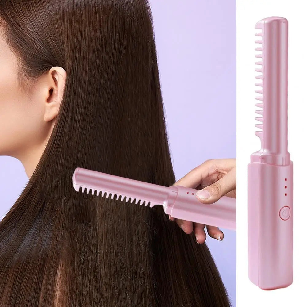 ❤️PEINE ALIZADOR DE CABELLO PORTATIL RECARGABLE💠