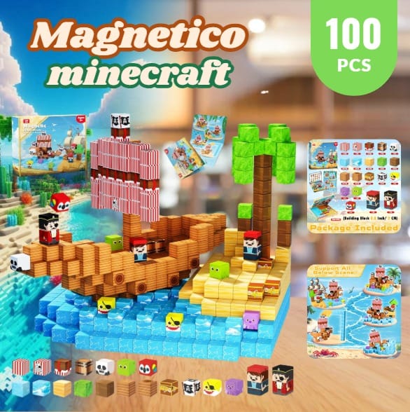 Cubos Magneticos Minecraft 100pcs