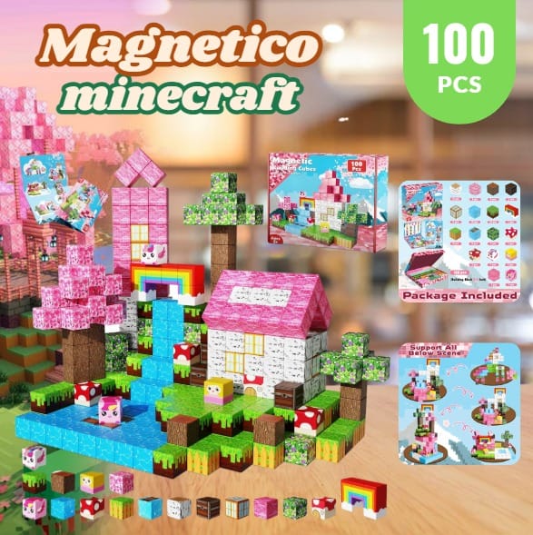 Cubos Magneticos Minecraft 100pcs