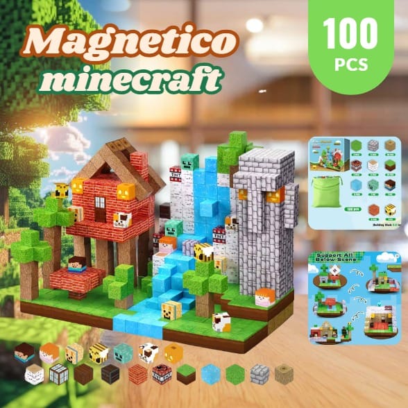 Cubos Magneticos Minecraft 100pcs