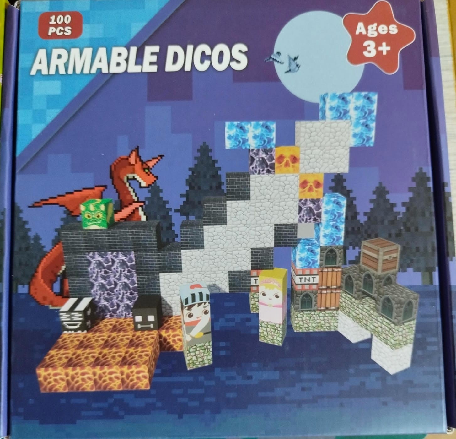 Cubos Magneticos Minecraft 100pcs