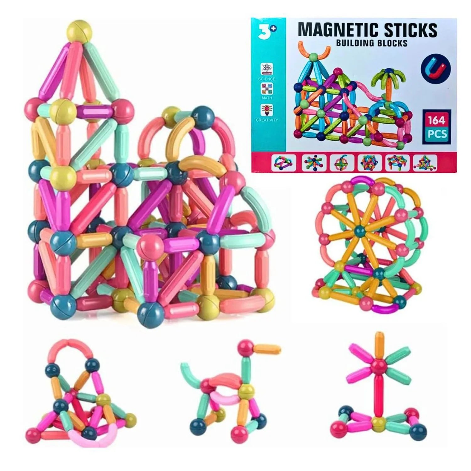 Bloques de Construccion Magneticos 72pcs