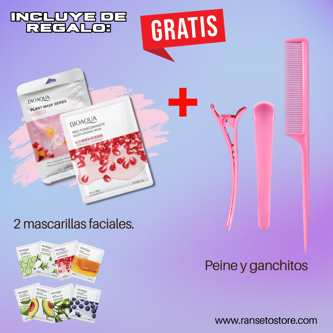 RIZADOR DE CABELLO AUTOMATICO + 2 MASCARILLA FACIAL