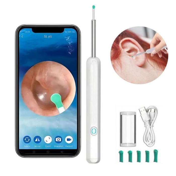 Limpiador de Oidos con Camara WIFI Recargable