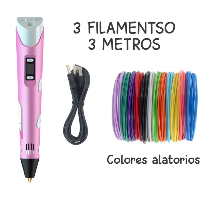 LAPIZ 3D + FILAMENTO - DESPIERTA TU CREATIVIDAD