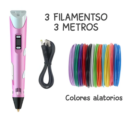 LAPIZ 3D + FILAMENTO - DESPIERTA TU CREATIVIDAD