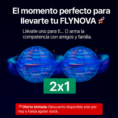 FLYNOVA PRO SPINNER VOLADOR LED 2x1