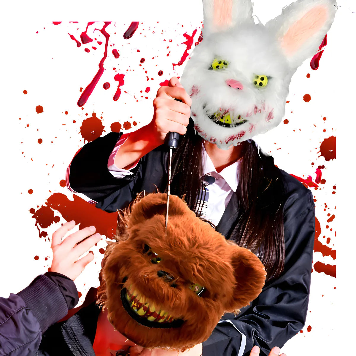 Mascara Led Halloween Conejo Oso la Purga