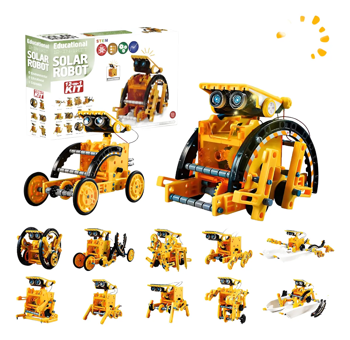 Robot Solar 12 en 1 Contrucción