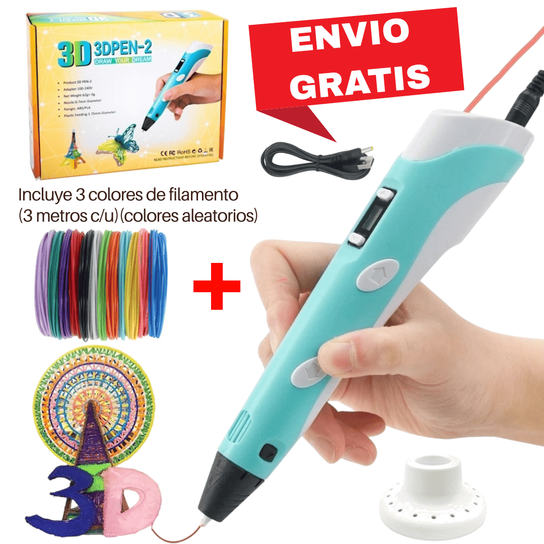 LAPIZ 3D + FILAMENTO - DESPIERTA TU CREATIVIDAD