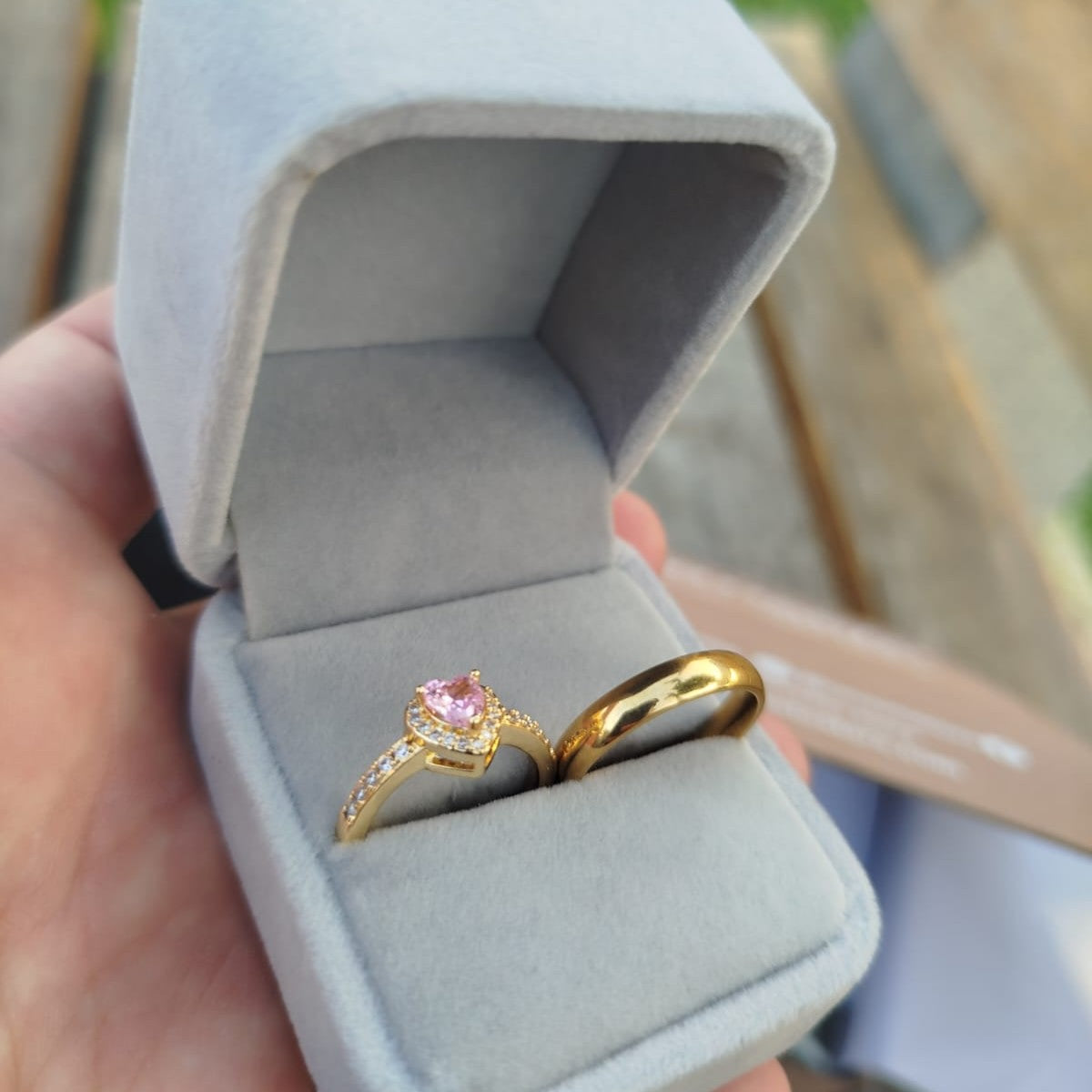 Set Anillos de Promesa con Acta