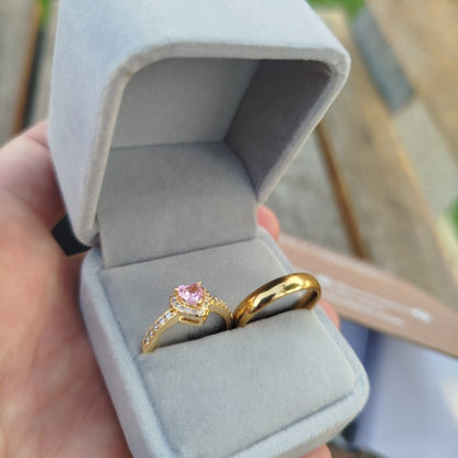 Set Anillos de Promesa con Acta