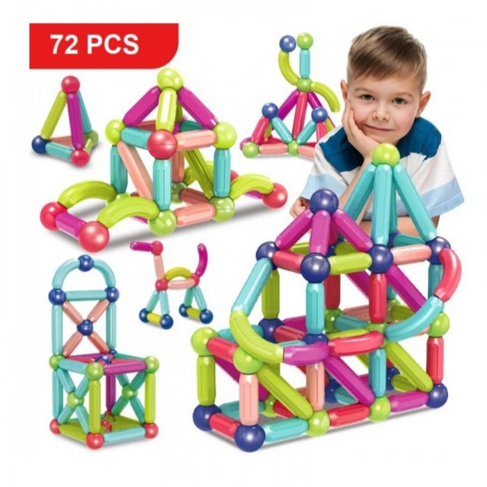 Bloques de Construccion Magneticos 72pcs