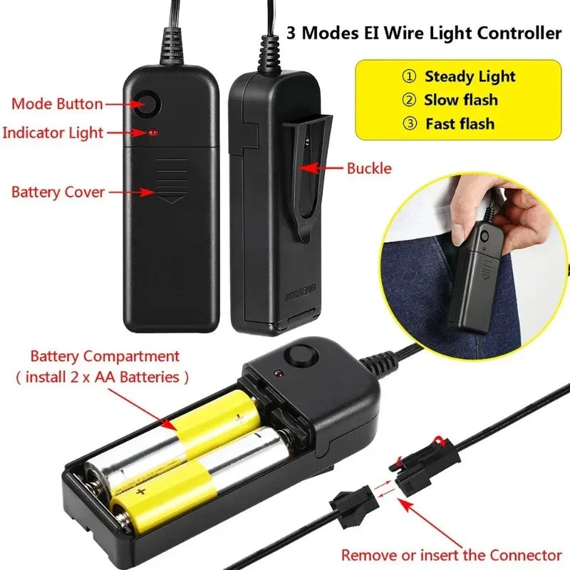 Mascara Led Halloween Conejo Oso la Purga